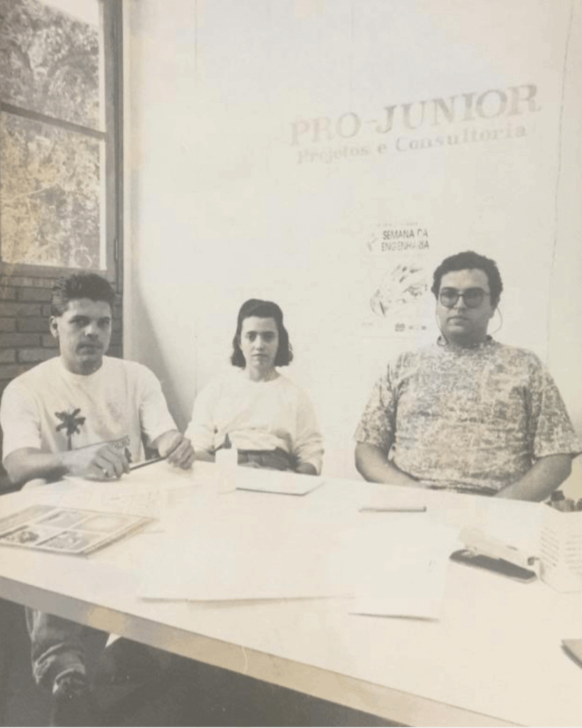 Foto antiga da Pro Junior em 1992, primeiros membros.